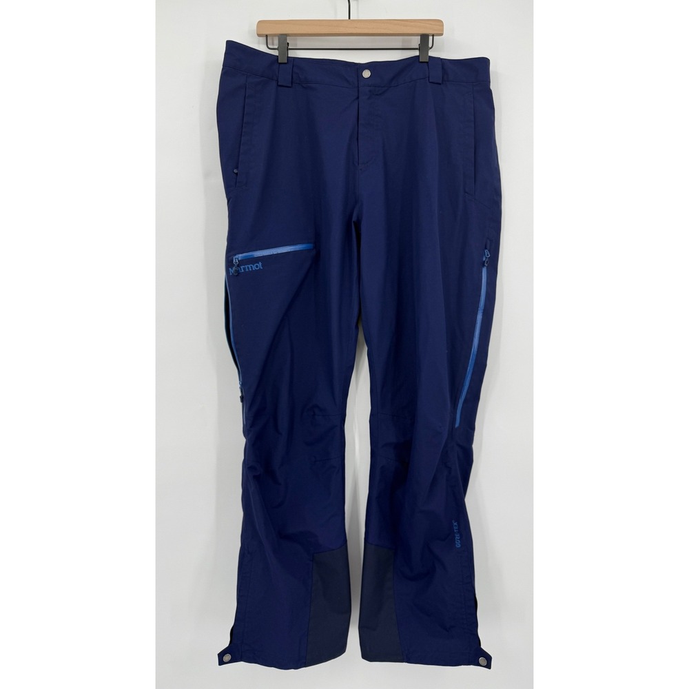 Marmot Pants Mens XXL Blue Gore-Tex Waterproof Snow Ski Lightweight K40090